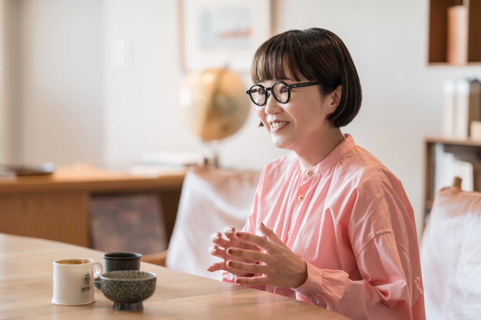 福岡さんのオフィスの家具や調度品は選び抜かれたものばかり。「時が流れても風化しないものを吟味しています」（福岡さん）