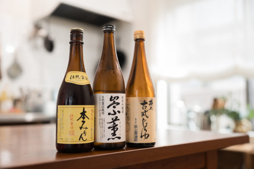 みりん、酒、醤油